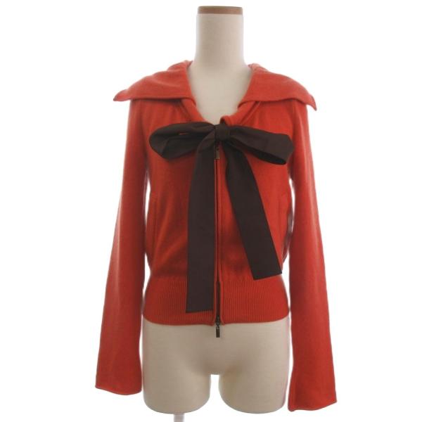 フォクシー ブティック FOXEY BOUTIQUE カシミヤ ニット カーディガン ジップアップ ...