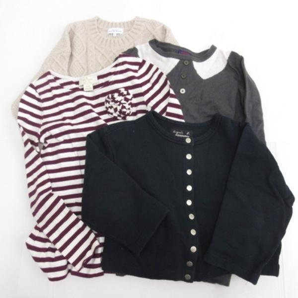 アニエスベー ポールスミス 等 ワンピース カーディガン 4点セット 110 子ども服まとめ ■GY...