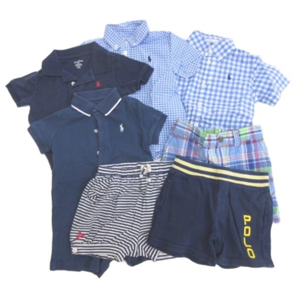 ラルフローレン RALPH LAUREN キッズ服 まとめ 7点セット シャツ パンツ ロンパース ...