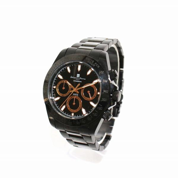 サルバトーレマーラ 腕時計 クオーツ クロノグラフ 黒 ブラック SM11139 /KH メンズ S...