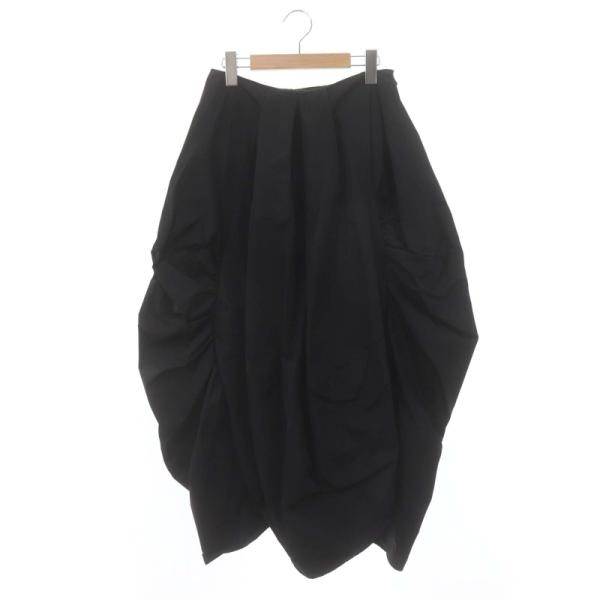 エンフォルド ENFOLD 22SS メモリータフタ DEFORMED SKIRT スカート ロング...