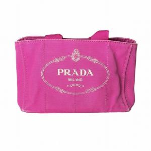 プラダ PRADA カナパ CANAPA M キャンバス ハンドバッグ トートバッグ ロゴ ピンク  レディース｜vectorpremium