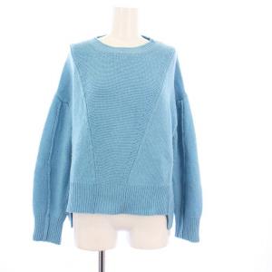 イブルース iBLUES ニット セーター 長袖 カシミヤ混 M ブルー 73661307 /KH ■GY41 レディース