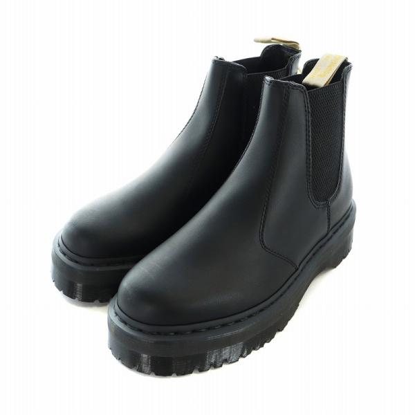 未使用品 ドクターマーチン DR.MARTENS チェルシーブーツ ショート サイドゴア レザー ロ...