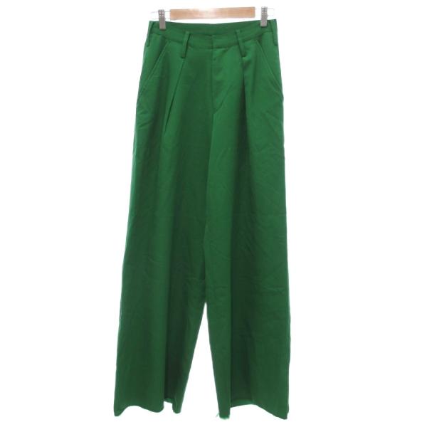 リノー LiNoH パンツ スラックス ワイド 1 緑 グリーン /JS レディース