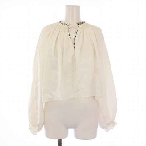 アメリヴィンテージ 23SS ハンドピンタックスモックブラウス シャツ 長袖 スキッパー ギャザー ...