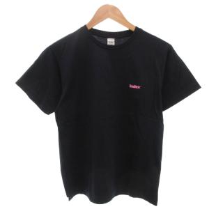 インデックス INDEX カットソー Tシャツ 半袖 L 紺 ネイビー キーホルダー付き /FF ■GY43 メンズ