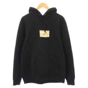 ステューシー STUSSY プルオーバーパーカー スウェット 長袖 ロゴ プリント 裏起毛 M 黒 ブラック /BB メンズ