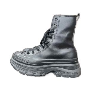 コンバース CONVERSE ALL STAR R TREKWAVE SL SHIN-HI トレックウエーブ ハイカットスニーカー レザー 23.5cm 黒 ブラック 1SD544 レディー