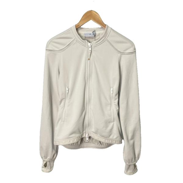 アディダス バイ ステラマッカートニー ブルゾン ダブルジップ サムホール S 白 アイボリー系 ☆...