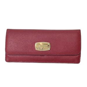 マイケルコース MICHAEL KORS レザー 長財布 赤 レッド ☆AA★ レディース