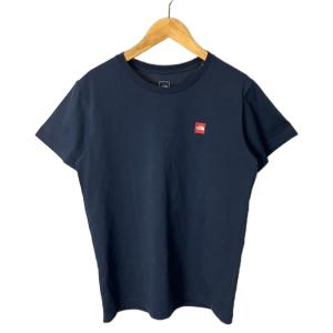 ザノースフェイス THE NORTH FACE スモールボックスロゴTシャツ カットソー 半袖 ネイビー L ■GY18 レディース