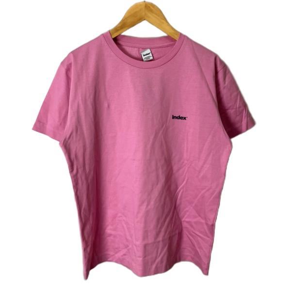 index ロゴ 半袖 Ｔシャツ カットソー L ピンク レディース