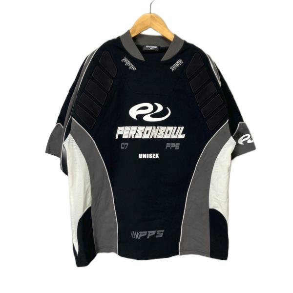 personsoul パーソンソウル レーシングTシャツ カットソー 半袖 S ブラック メンズ