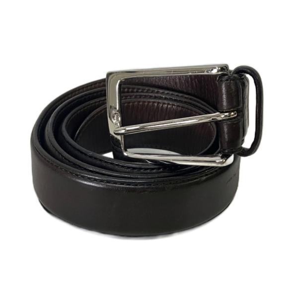 マッキントッシュ ロンドン MACKINTOSH LONDON レザーベルト ベルト ハトメ ブラウ...