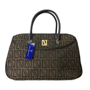 ダイアナヴァレンティノ DIANAVALENTINO ボストンバッグ ハンドバッグ バッグ 総柄 ブラウン レディース