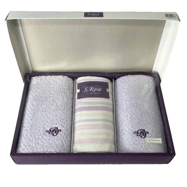 S ROSE タオルセット フェイスタオル ラベンダー メンズ レディース