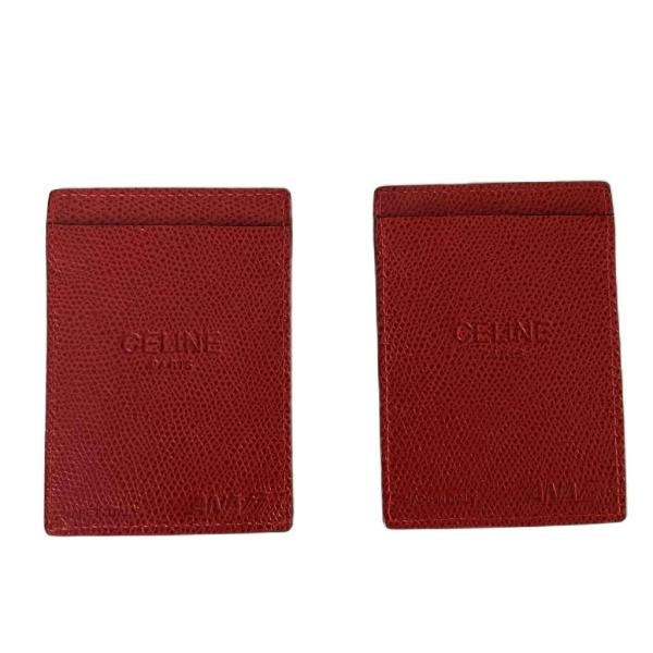 セリーヌ CELINE ×ANA 定期入れ カード入れ 2点セット レッド レディース