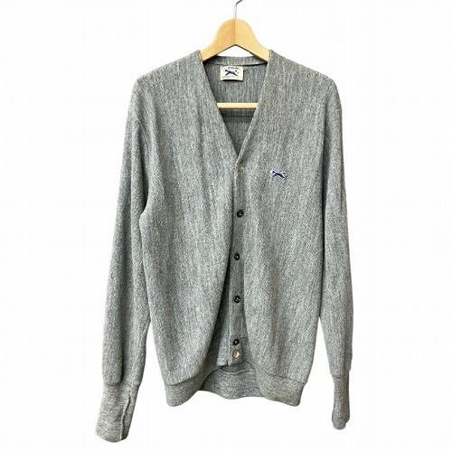 JCPenny 80s Vintage The Fox Sweater カーディガン 灰 グレー L...