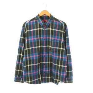 シュプリーム SUPREME 23AW Plaid Flannel Shirt シャツ チェック柄 長袖 コットン M 青 黒 ピンク 白 /NR ■OS ■SH