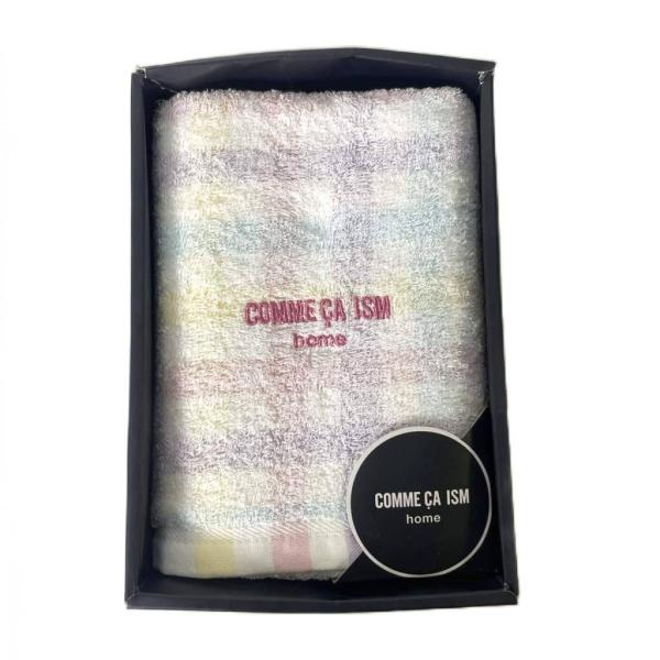 未使用品 コムサイズム COMME CA ISM タオル フェイスタオル チェック 30×75cm ...