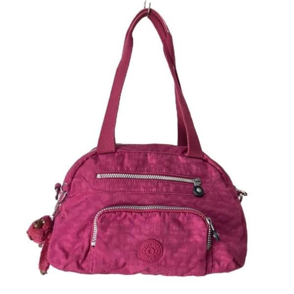 キプリング KIPLING ボストンバッグ ショルダーバッグ チャーム付き ピンク ■GY99 レデ...