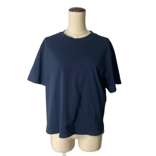 ユニクロ UNIQLO エアリズム Tシャツ カットソー 半袖 L ネイビー レディース