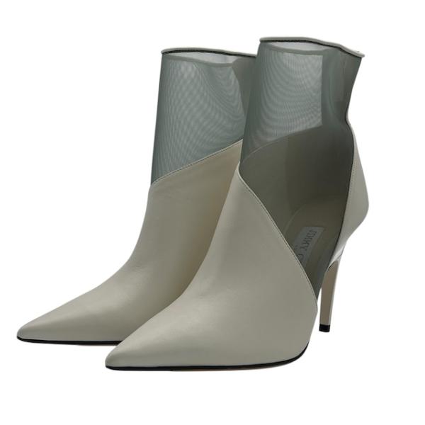 ジミーチュウ JIMMY CHOO Sioux100 アンクルブーツ ショートブーツ クリアヒール ...