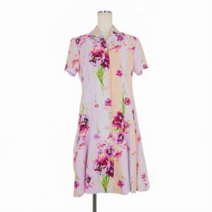 HYKE（ハイク） 21AW バンドカラーポリエステルシャツワンピース