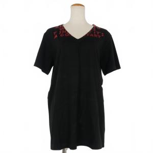 メゾンマルジェラ Maison Margiela AIDS T-Shirt エイズTシャツ カットソー 半袖 ラメプリント S 黒 ブラック S32GJ0007 S20299 国内正規｜vectorpremium