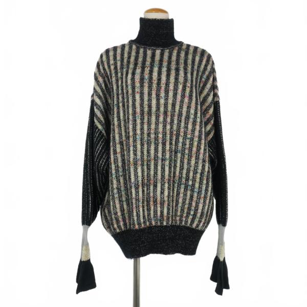 マメクロゴウチ  Mame Kurogouchi 19AW Kasuri Knit Pullover...