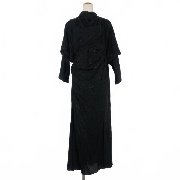 未使用品 マメクロゴウチ  Mame Kurogouchi 24AW フローラルジャガード ドレープ...