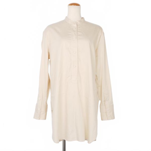バグッタ Bagutta シャツ ブラウス スタンドカラー S アイボリー LEIA11596 レデ...