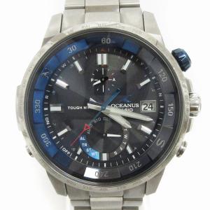 カシオ CASIO オシアナス OCEANUS カシャロ 腕時計 OCW-P1000 アナログ 電波 ソーラー シルバーカラー ブラック ウォッチ メンズ｜vectorpremium