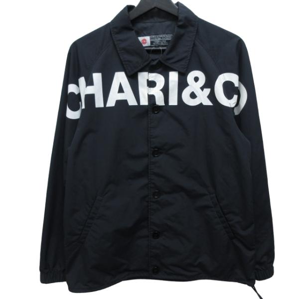 チャリアンドコー CHARI&amp;CO GM JKT ジャケット ロゴプリント ブラック Sサイズ s9...