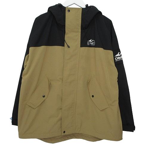 キャンプセブン CAMP7 長袖 マウンテンパーカー アウター アウトドア バイカラー Mサイズ ブ...