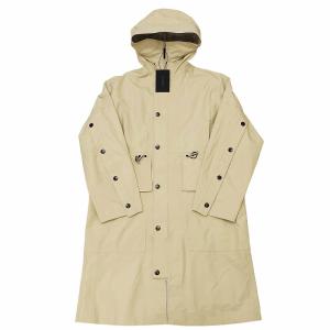 未使用品 ウジョー Ujoh  ×ダンスキン DANSKIN WR CARRY COAT タグ付 コラボ キャリーコート フーディ ロング ナイロン DU321101 ベージュ｜vectorpremium