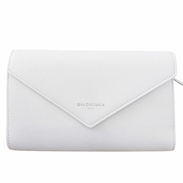 未使用品 バレンシアガ BALENCIAGA 希少カラー ペーパーマニー フラップラウンドジップ ロ...