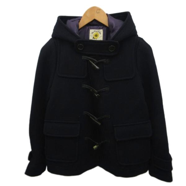レイビームス Ray Beams ダッフルコート フード ウール 0 紺 ネイビー 6319-026...