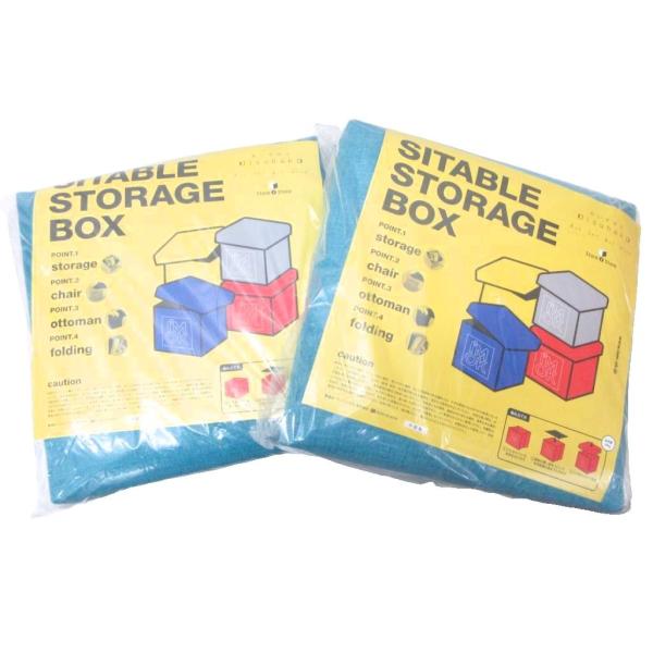 未使用品 ロンハーマン Ron Herman 2点セット I'M OK ツートンスツールBOX ボッ...