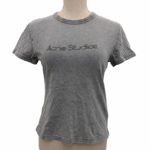 アクネ ストゥディオズ Acne Studios Tシャツ 半袖 ブレード ロゴ ぼかしロゴ コット...