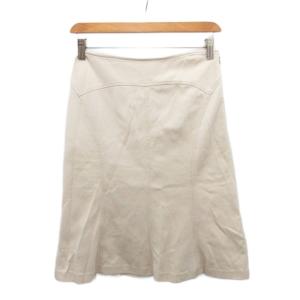 アンタイトル UNTITLED フレアスカート ひざ丈 M ベージュ JF153-74430JJ ■YHS10 レディース