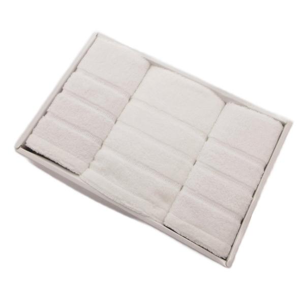 未使用品 今治 プレミアムタオル あまより 3点セット フェイスタオル ウォッシュタオル2P 白 ホ...
