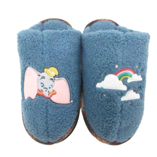 未使用品 ディズニー Disney もこもこボアスリッパ ルームシューズ ダンボ 25-27cm そ...