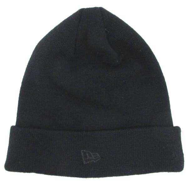 ニューエラ NEW ERA ニット帽 ビーニー 帽子 ロゴ刺繍 黒 ブラック メンズ