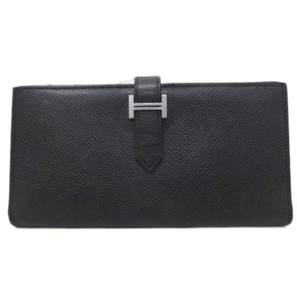 エルメス HERMES ベアン スフレ P刻印 Hロゴ 長財布 二つ折り ウォレット 小銭入れ有 シ...