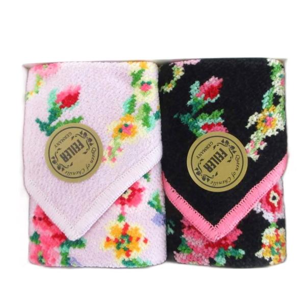 未使用品 フェイラー FEILER FLOWER LETTER JAL ORIGINAL ハンドタオ...