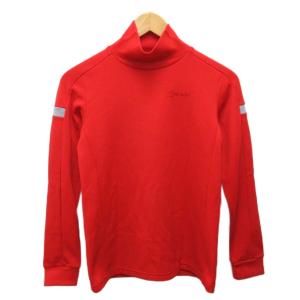 スリクソン SRIXON スポーツウエア カットソー 長袖 モックネック ロゴ刺繍 S 赤 レッド 3F38101 ■IBO91 メンズ
