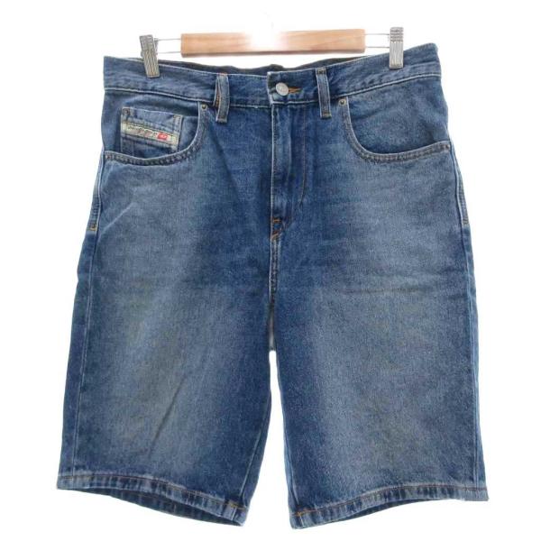 ディーゼル DIESEL デニム ハーフパンツ 28 インディゴブルー /SX ■IBO100 メン...