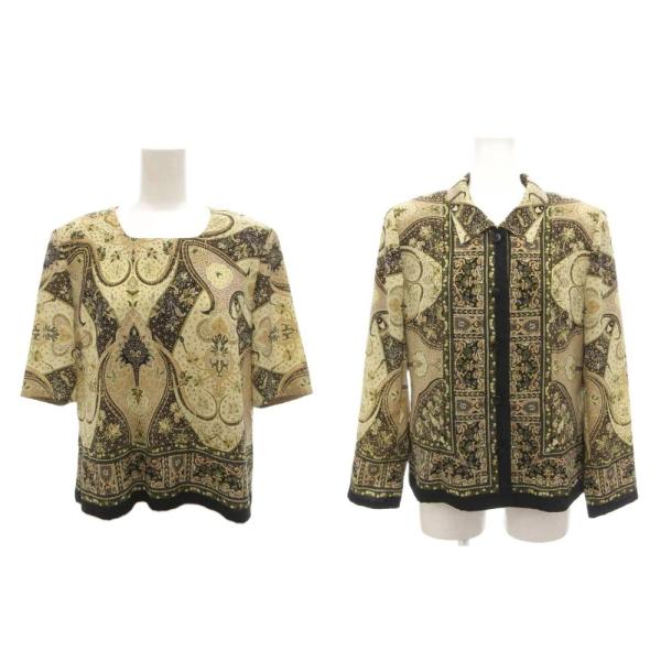 ベルボーグ BELLE VOGUE アンサンブル ジャケット カットソー 9 マルチカラー ペイズリ...